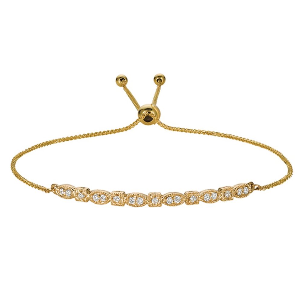 0.26 Carat Marquis & Square Bolo Diamond Bracelet